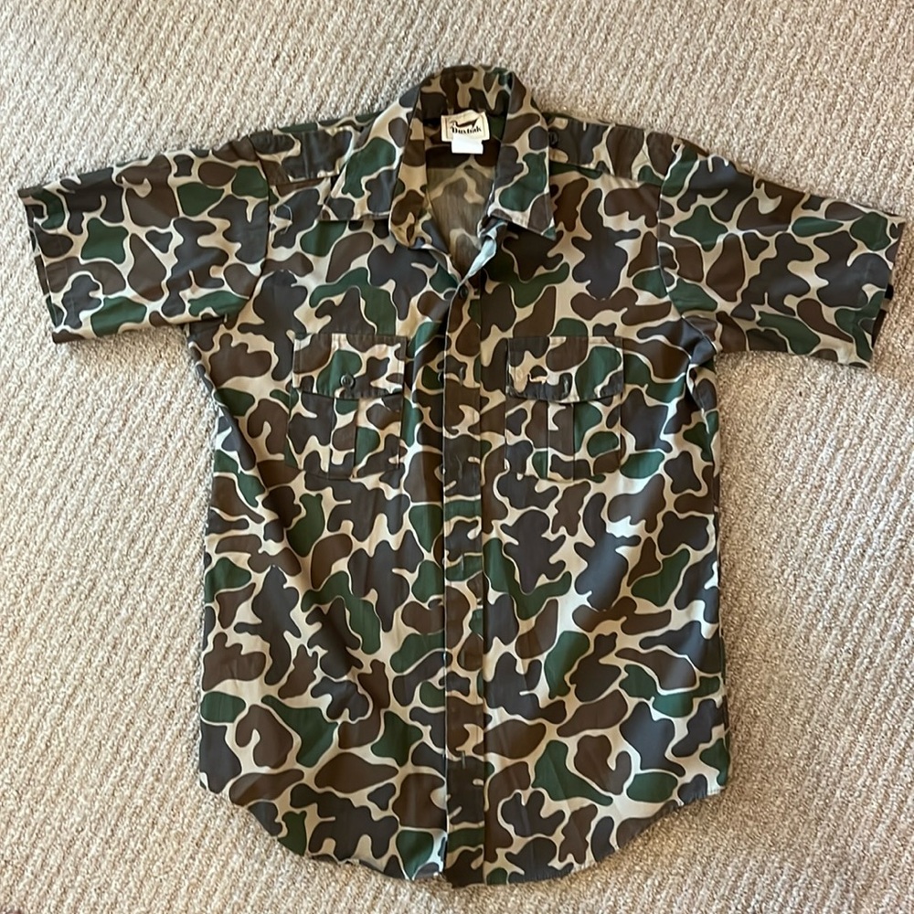Duxbak short sleeve camo safari Men’s Medium